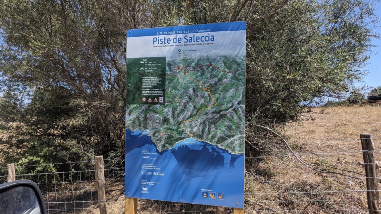 Accès de la piste de Saleccia et du Lotu